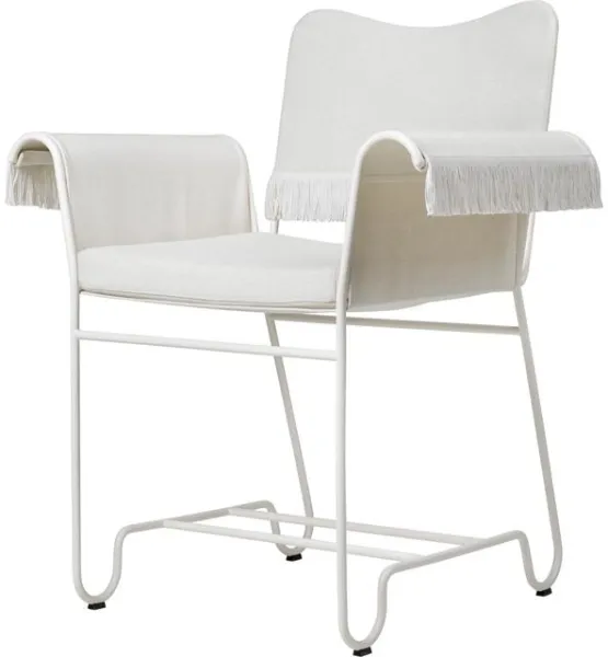 Gubi Tropique Spisebordsstol Med Frynser Hvid/Leslie 06